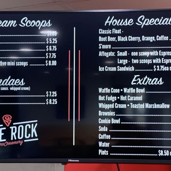 Rose Rock Microcreamery  - Menu prices - Ice Cream & Frozen Yogurt Near Me - Tulsa, Oklahoma