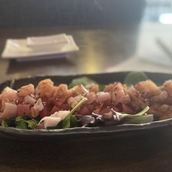 Akashi Sushi Fusion Asian Cuisine - Sashimi salad. Plentiful and very fresh