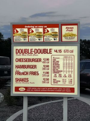 Menu photo 2 In-N-Out Burger Stafford, TX
