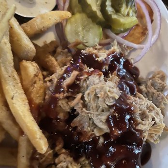 The Pour Haus - BBQ Pork Sandwich - Bars Near Me - Tell City, Indiana