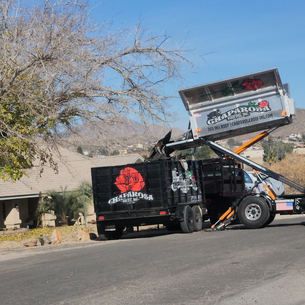 Dumping old roof