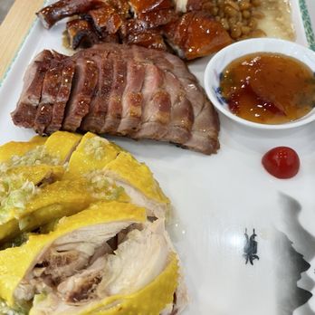 Hao Kee Kitchen - 3 bbq: duck, char siu and Hainan chicken - Chinese Near Me - Castro Valley, California
