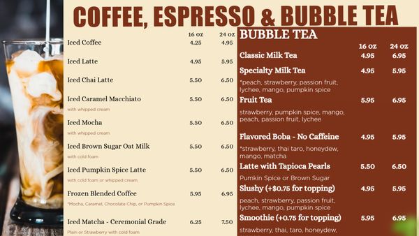 Menu photo 1 Sak Coffee & Cone Stafford, VA Menu photo 1 Sak Coffee & Cone Stafford, VA