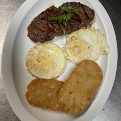 RedZone Sports Bar N' Grill - New to the menu, try our steak and eggs!