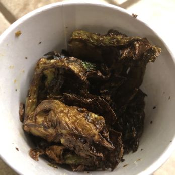 BJ's Restaurant & Brewhouse - Sriracha Brussels Sprouts in a cup with no sauce. Extremely bitter. - Pizza Near Me - Modesto, California