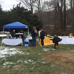 They had a few stands open... baked good (priced - "donation").. hot dogs, pulled pork, chips, hot coffee, hot chocolate among other items. They had a few stands open... baked good (priced - "donation").. hot dogs, pulled pork, chips, hot coffee, hot chocolate among other items.