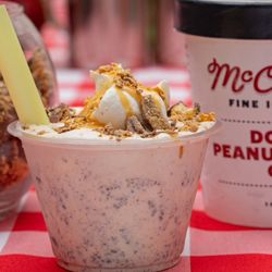 McConnell's Double Peanut Butter Chip MiniShake with Reese's and Caramel