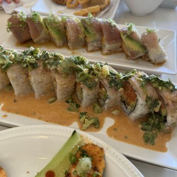 Niko Niko Sushi - Top: Sapporo Roll Bottom: Jalisco Roll - Sushi Bars Near Me - Costa Mesa, California