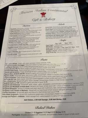 Menu photo 2 Franco's Italian Restaurant Cypress, CA