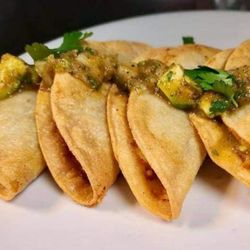Cactus Mike’s - Fried Tacos, with roasted Avocado salsa