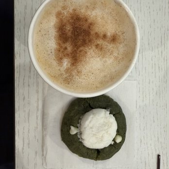 Gangnam Signature - Capuchino and Matcha Crumble cookie - Coffee & Tea Near Me - Paramus, New Jersey Gangnam Signature - Capuchino and Matcha Crumble cookie - Coffee & Tea Near Me - Paramus, New Jersey