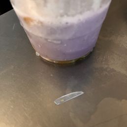 Sharp plastic found in halo halo Sharp plastic found in halo halo