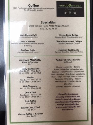 Menu photo 3 Verde Menta Cafe Isabela, PR Menu photo 3 Verde Menta Cafe Isabela, PR