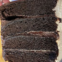 Double Chocolate Cake Slice