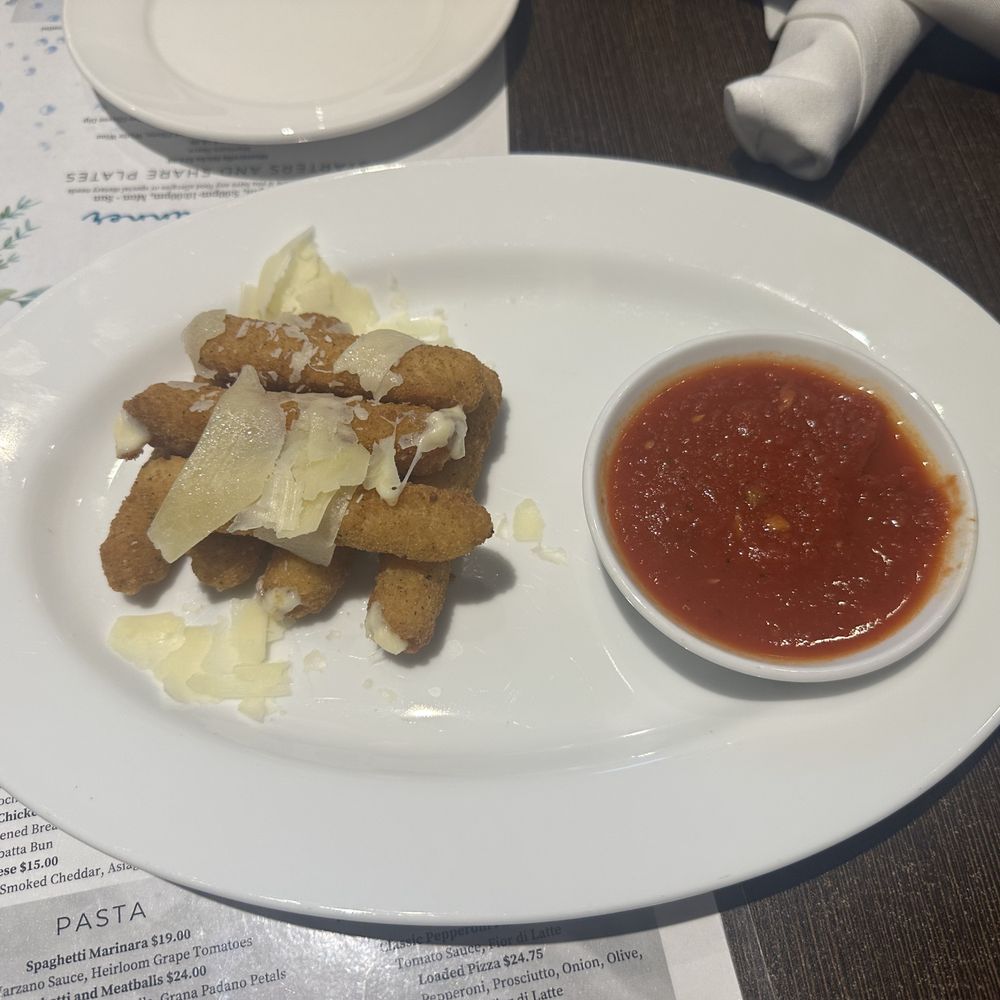 Mozza Restaurant & Lounge - Mozza sticks with sauce - Canadian (New) Near Me - Richmond, British Columbia Mozza Restaurant & Lounge - Mozza sticks with sauce - Canadian (New) Near Me - Richmond, British Columbia