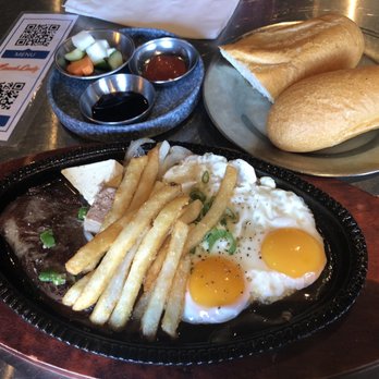 Lunch Lady - Bo ne (steak and eggs and pate with banh mi) - Vietnamese Near Me - Vancouver, British Columbia Lunch Lady - Bo ne (steak and eggs and pate with banh mi) - Vietnamese Near Me - Vancouver, British Columbia
