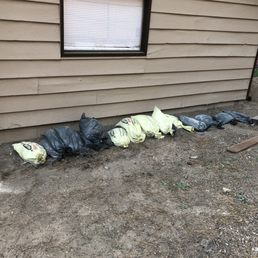 Sand bags. Sand bags.