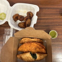 spinach empanada, chicken empanada, Pernil Meal (Roast Pork), Sweet Plantains/Maduros Chicken Spinach spinach empanada, chicken empanada, Pernil Meal (Roast Pork), Sweet Plantains/Maduros Chicken Spinach