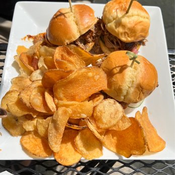 Local Station - Beef brisket sliders - Cocktail Bars Near Me - Braselton, Georgia