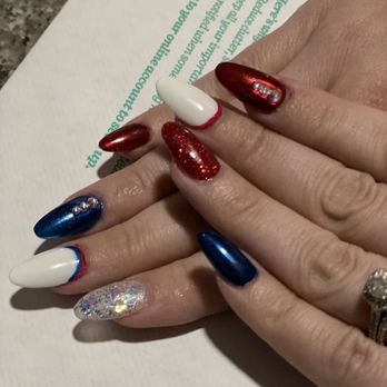 JoJo Nails - Gel-X nails 4th of July inspo by Kim - Nail Salons Near Me - Chino, California