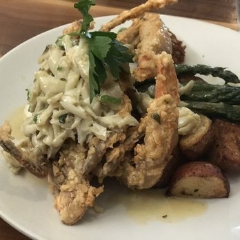 Station 6 - Crab on Crab! Soft shell crab topped with crab lumps!!! Soooo Good! - Seafood Near Me - Bucktown, Louisiana
