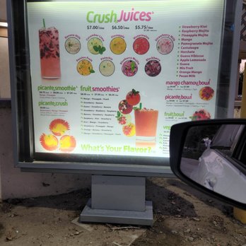Green Crush - Drove thru menu - Juice Bars & Smoothies Near Me - Ontario, California