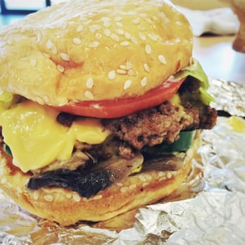 Five Guys - Shroom jalapeño cheeseburger - Burgers Near Me - San Antonio, Texas Five Guys - Shroom jalapeño cheeseburger - Burgers Near Me - San Antonio, Texas