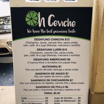 Oh Ceviche - Peruvian Breakfast - Peruvian Near Me - Davie, Florida Oh Ceviche - Peruvian Breakfast - Peruvian Near Me - Davie, Florida