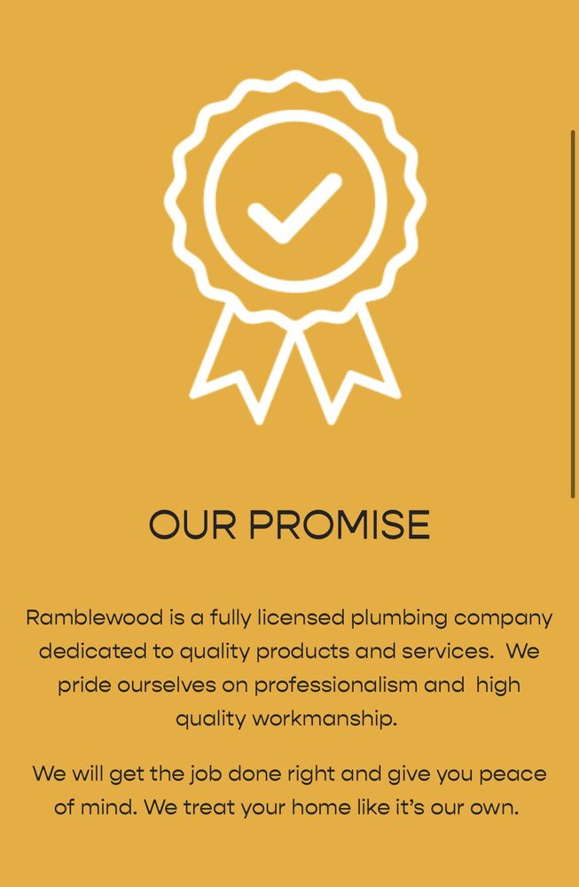 Slide of Ramblewood Plumbing