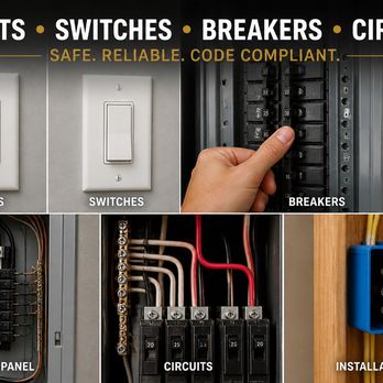 J&A Pro Electric Services - Outlets, Switches, Breakers, Circuits, Circuit Panel installations - Electricians Near Me J&A Pro Electric Services - Outlets, Switches, Breakers, Circuits, Circuit Panel installations - Electricians Near Me