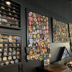 Black Rifle Coffee Company - Great display of coins and patches.