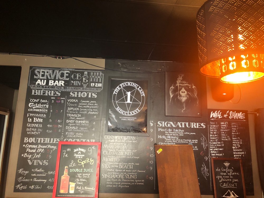 LE CONFESSIONNAL Bars 4 rue des