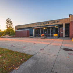 Nashua Public Library - Fall at the Library by Chris Boncoddo.