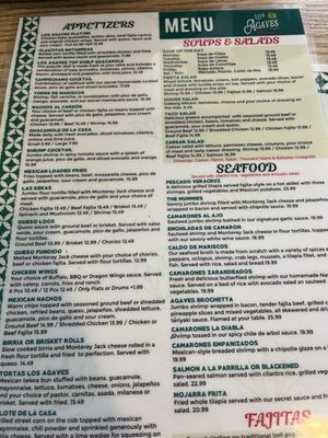 Menu photo 2 Los Agaves Mexican Grill & Bar Rice, TX Menu photo 2 Los Agaves Mexican Grill & Bar Rice, TX