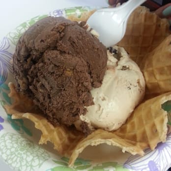 The Spotted Cow - Peanut butter cup and salted caramel - Ice Cream & Frozen Yogurt Near Me - Adrian, Michigan