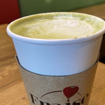 Fraise Cafe - Hot Matcha latte smooth and perfect - Creperies Near Me - Fullerton, California Fraise Cafe - Hot Matcha latte smooth and perfect - Creperies Near Me - Fullerton, California