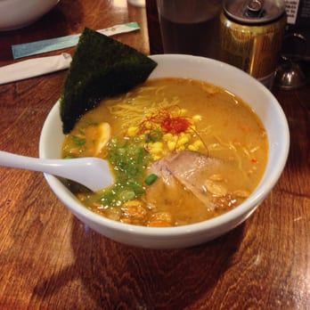 Pikaichi - Spicy miso ramen, with a half egg... The egg is a must in my book. - Ramen Near Me - Medford, Massachusetts Pikaichi - Spicy miso ramen, with a half egg... The egg is a must in my book. - Ramen Near Me - Medford, Massachusetts