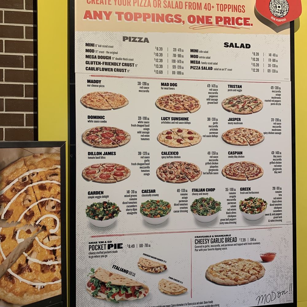 MOD Pizza - Menu - Fast Food Near Me - Tracy, California MOD Pizza - Menu - Fast Food Near Me - Tracy, California