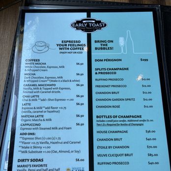 Marios Early Toast - Menu - Breakfast & Brunch Near Me - Roseville, California Marios Early Toast - Menu - Breakfast & Brunch Near Me - Roseville, California