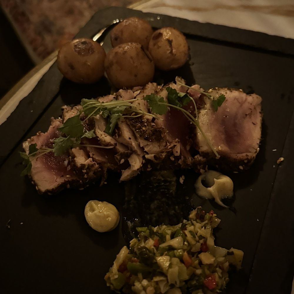 Marcelino’s Seaport - Char grilled tuna - Bars Near Me - Boston, Massachusetts Marcelino’s Seaport - Char grilled tuna - Bars Near Me - Boston, Massachusetts