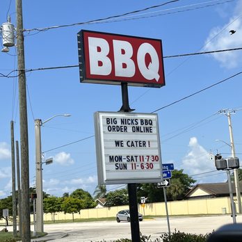 Big Nick’s BBQ - a bbq sign - Barbeque Near Me - Fort Myers, Florida Big Nick’s BBQ - a bbq sign - Barbeque Near Me - Fort Myers, Florida