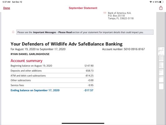 Bank of America (with Drive-thru ATM) by null