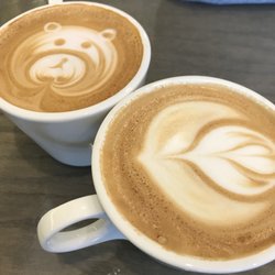 Rose Latte and Latte.