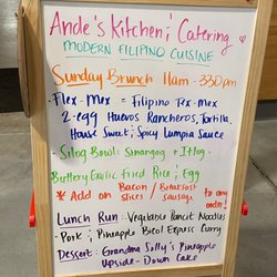 Ande's Kitchen & Catering - Menu