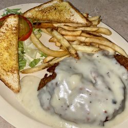 Highway Grill - Chicken fried steak plate...