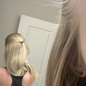 Carson & Co. Salon - 1. Few days before appt. My hair in same exact light as 2nd pic. - Hair Salons Near Me - Westminster, Colorado