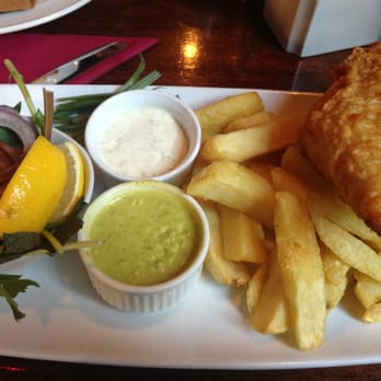 Hi- B Bar - Fish and chips, enormous fillet of fish in a light batter paired with phenomenal home cut fries. - Bars Near Me - Cork, Colorado Hi- B Bar - Fish and chips, enormous fillet of fish in a light batter paired with phenomenal home cut fries. - Bars Near Me - Cork, Colorado