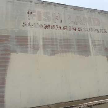 Fish Land - Rusted paint, name removed - Pet Stores Near Me - Houston, Texas