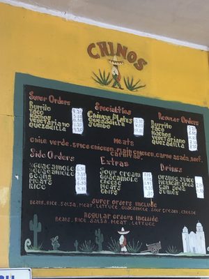 Menu photo 3 Chino's Taqueria San Francisco, CA Menu photo 3 Chino's Taqueria San Francisco, CA