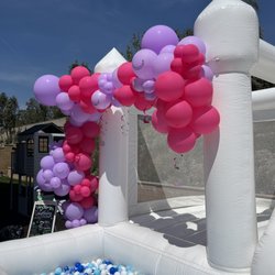 Jumps for Joy - Custom balloon garland and ball pit